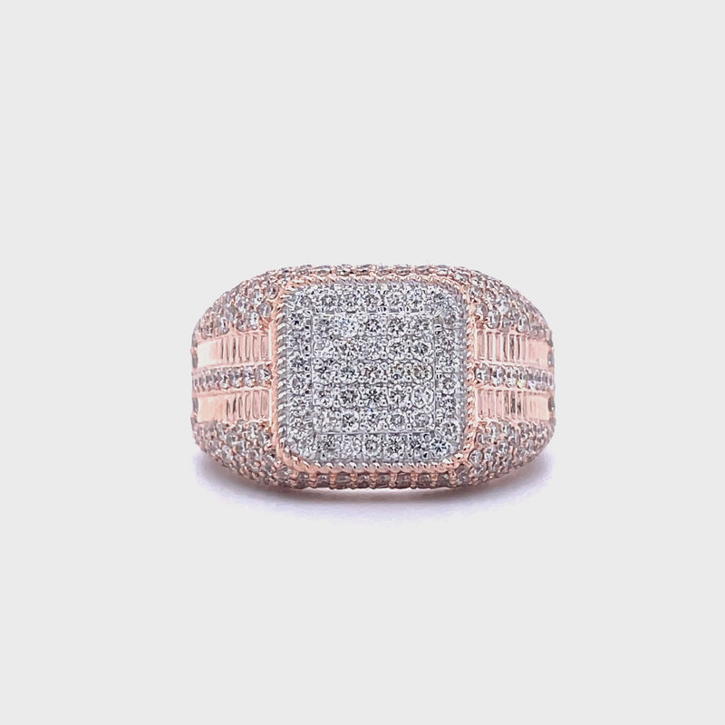 14K Rose Gold Gents Ring - 2.29CT